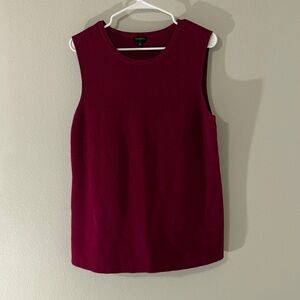 Talbots Rich Wine Knit Top.